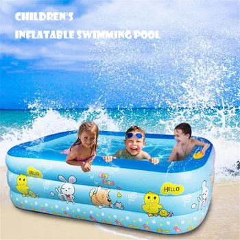 

110x90x35 cmPlay Ball Pool Baby swimming Pool Child Summer kid Water Toys inflatable Bath Tub Round lovely animal printed bottom
