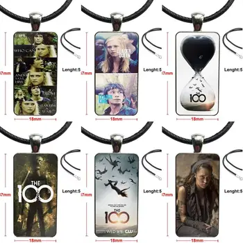 

Glass Cabochon Pendant Necklace Rectangle Fashion Necklace For Valentine'S Day Gift Tv Show 100 Series Alessandro Juliani