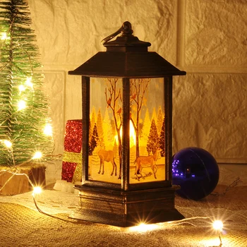 

Christmas LED Lantern COSY CUTE Xmas Santa Decor Light Torch Decorations Candle Candle Holder Tea Light Fairy Wood Craft Christm