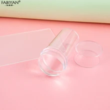 2,8 см головка прозрачного желе для дизайна ногтей силиконовая прокладка скребок с крышкой прозрачный лак для стемпинга наклейки-трафареты инструменты для маникюра