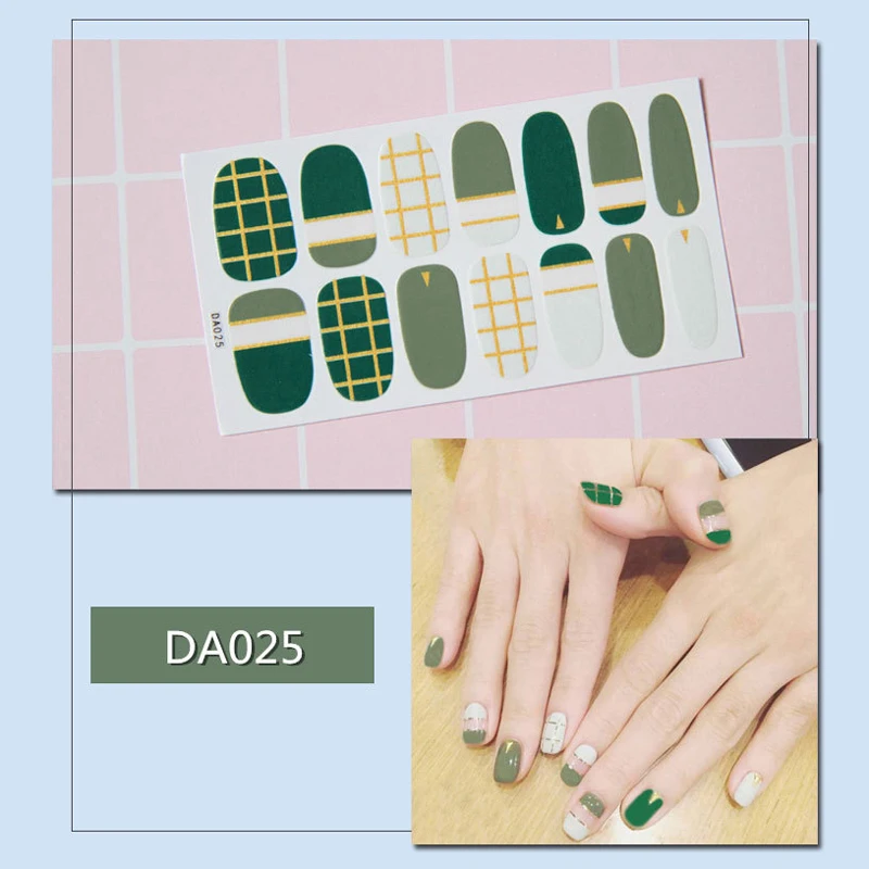 2/3/5 штук ногти наклейки для УФ гель лак для ногтей искусство наклейки, Переводные картинки разноцветный, украшение для ногтей, наклейки клей советы для маникюра
