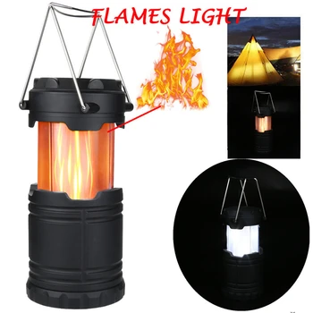

Portable Camping Lantern Lamp Night Light Mini LED Portable Light Lantern Outdoor Camping Hiking Light Flames Lamp AAA battery