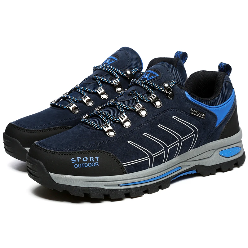 Мужские походные ботинки; тактические ботинки Rax; горные ботинки; треккинговые уличные спортивные водонепроницаемые ботинки; Speedcross Botas Tacticas Hombre - Цвет: blue