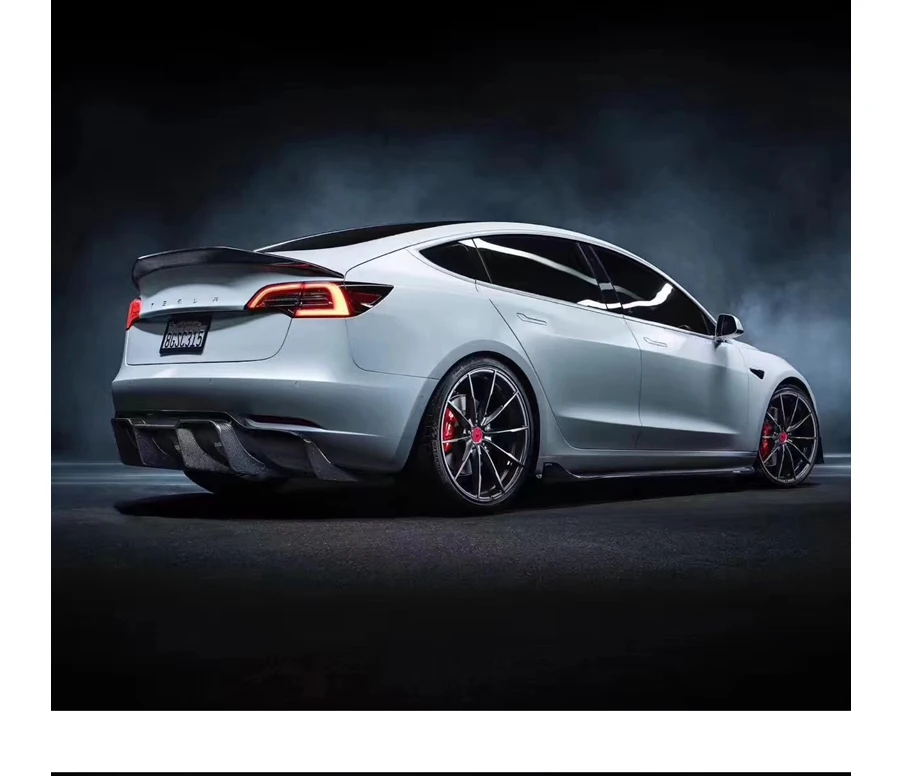 Для Tesla модель 3- задний карбоновый задний Багажник крыло спойлер задний спойлер на крыло, крышу багажник губы крышка багажника автомобиля Стайлинг