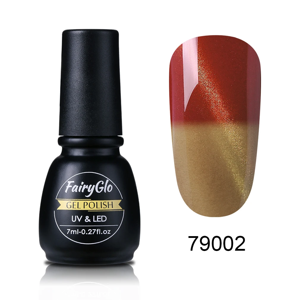 79002 FairyGlo 7 мл 3D Гель-лак «кошачий глаз» меняющий Цвет температуры Магнитный Гель-лак для ногтей маникюрный лак для ногтей Гель-лак - Цвет: 79002
