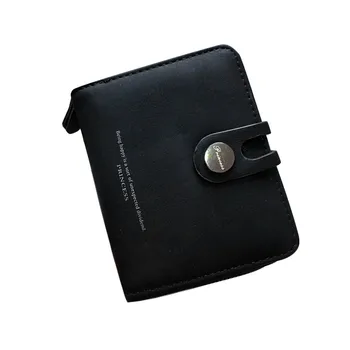 

Short Wallet Women Wallets Cute Fashion Solid Hasp Coin Purse Card Holder Female Clutch Money Bag Pu Leather Lady Purses