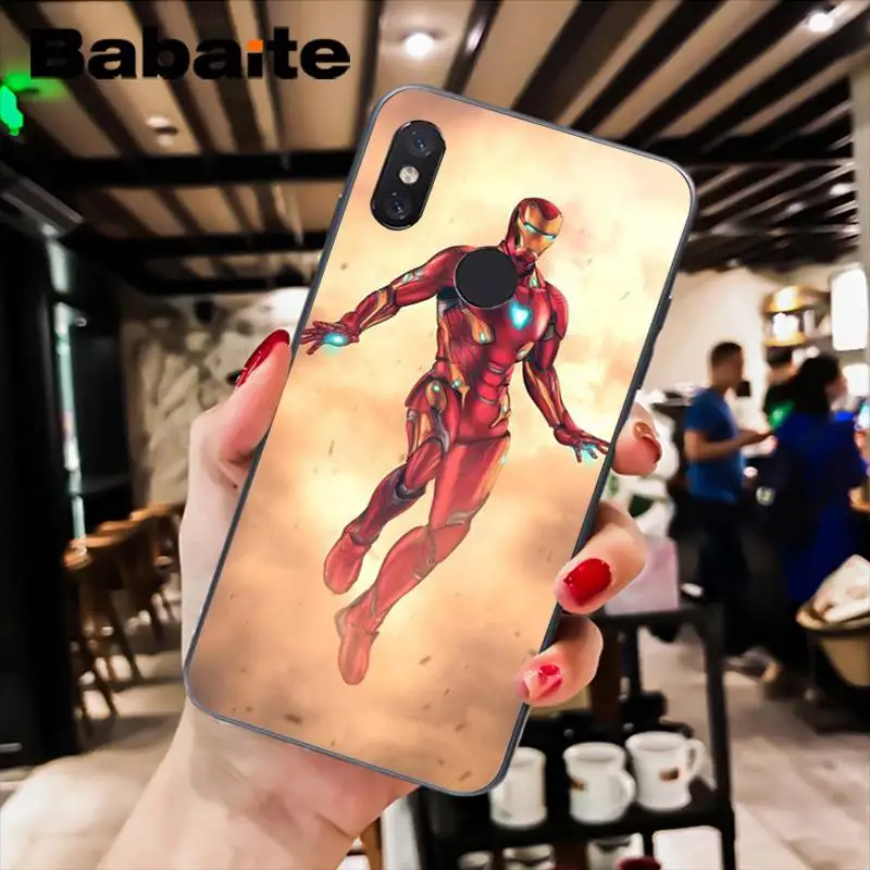 A15 Babaite Marvel Мстители Железный человек Капитан Америка чехол для телефона xiaomi6 MIX2 note3 redmiK20 7 xiaomi8SE redminote4 note 5 - Цвет: A15