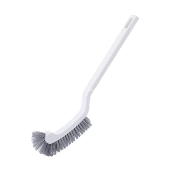 

Toilet Brush, Curved Design Angled Cleaner, Household Bathroom Plastic Brush with Long Handle and Hook