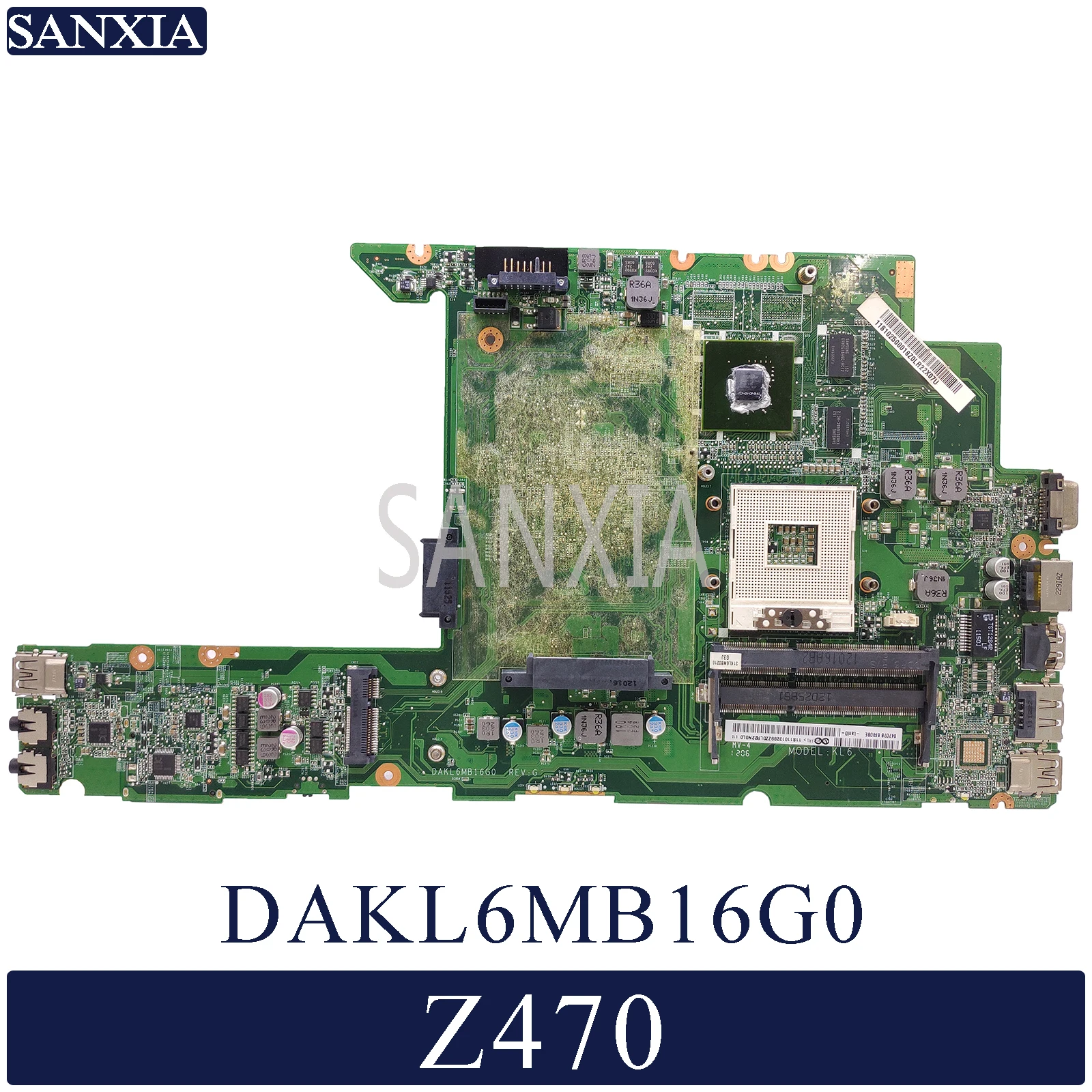 Pаспродажа Kefu DAKL6MB16G0 ноутбук материнская плата для Lenovo Z470 оригинальная материнская плата