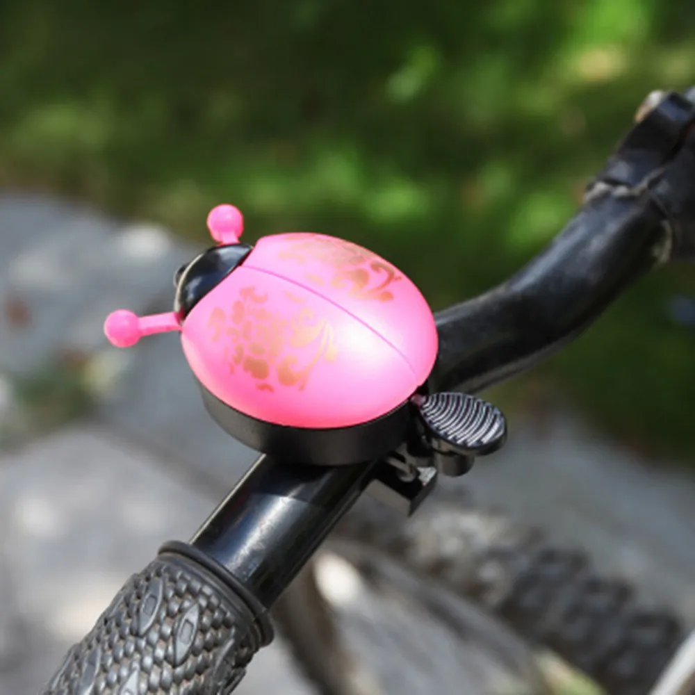 Забавный велосипедный Звонок велосипед Божья Коровка Велоспорт колокольчики сигнализация Открытый велосипедный звонок в виде божьей коровки Божья коровка велосипедная сигнализация металлический руль рог - Цвет: As photo