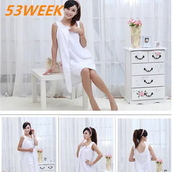 

53WEEK Microfiber Variety Magic Bath Towel Creative Bath Towel Super absorbent bathrobe Short ladies bathrobe2020