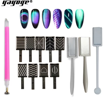 

Yayoge Nail Tools Cat Eyes Magnet Powerful Magnetic Rod Pen For Nails Manicure DIY Multi-function Magetic Stick Board
