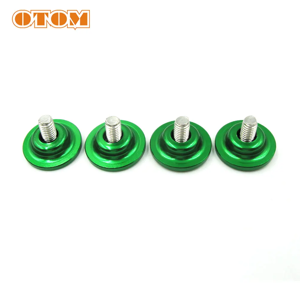 Motorcycle Accessories Auto Fasteners Motorcycle Screw Caps Motorcycle Screws Motorcycle Fasteners OTOM 4x Motorcycle Chain Slider Aluminum CNC Countersunk Head Bolt Washers Gasket Flat Fork Pad Screw For KAWASAKI KX250F KX450F