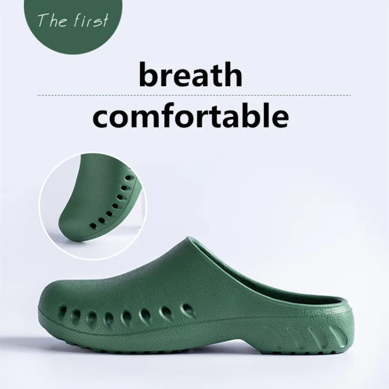 STRONGSHEN Women Shoes Slip On Chef Shoes Waterproof Shoes Lady Classic Shoes Hospital Women Work Medical  Anti-Needling Sandals