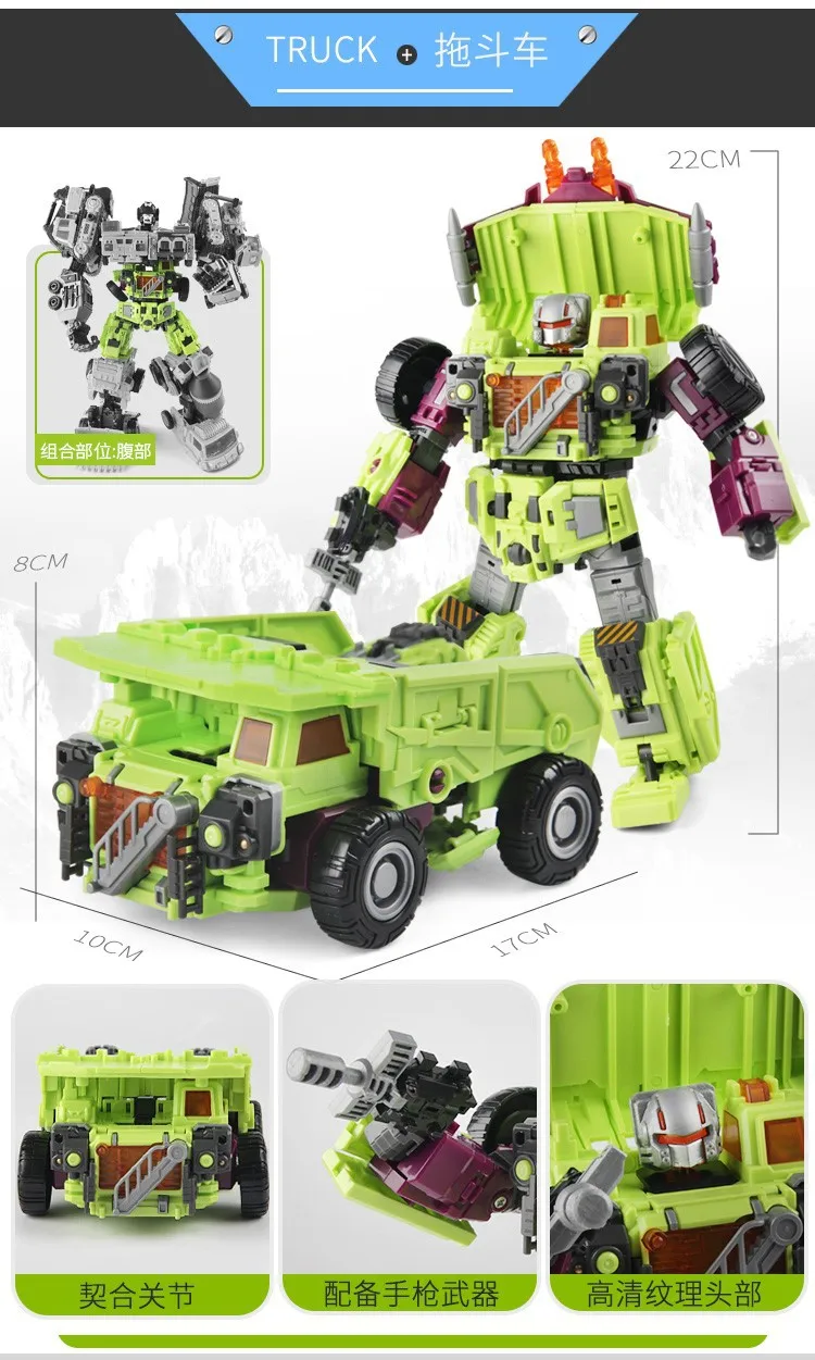 Wei jiang трансформационная игрушка Jingang Kodx9 Hercules? Маленький Lishen G1 инженерный автомобиль Робот трансформер L8
