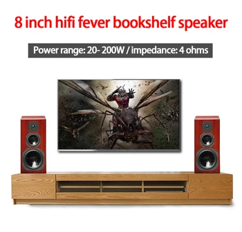 

KYYSLB 800S 20- 200W 4 Ohm 8 Inch Fever Bookshelf Speaker Hifi Amplifier Audio Passive Speaker Three-way Speaker