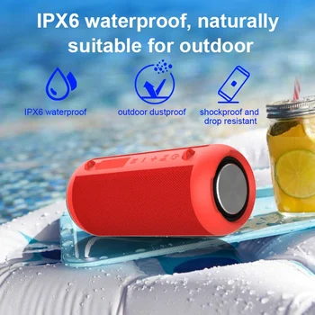 

Waterproof Bluetooth Speakers Outdoor Wireless Portable Speaker Superior Sound for Camping Beach Sports Pool Party