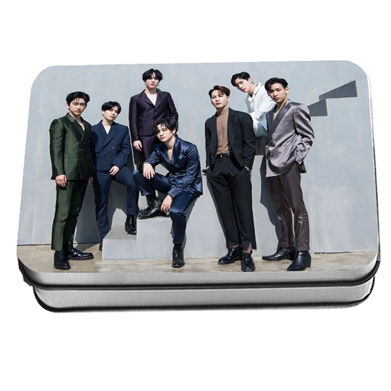 40 шт./компл. KPOP GOT7 альбом Call My» с возможностью нанесения собственной фотографии логотипа карты Бумага должностным LOMO Фотокарта
