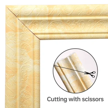 

2.3m Wall Skirting Border Sticker 3D Pattern Wallpaper Borders Decor Self Adhesive DIY Waterproof Wall Stickers