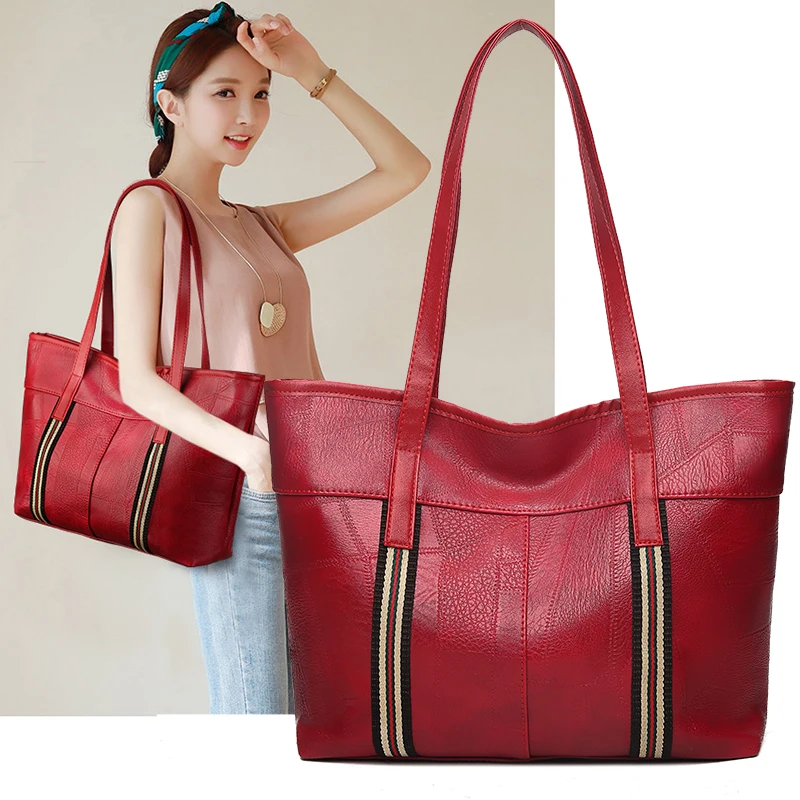 

Women Bag Large Capacity Shoulder Bags For Female Leather Purse Handbags Fashion Shopper Tote Luxury Bolsa Tassen