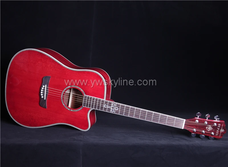 ST. PAUL SPL-D30/SPL-D30C 4" солидная Акустическая гитара из ели, акустическая электрогитара