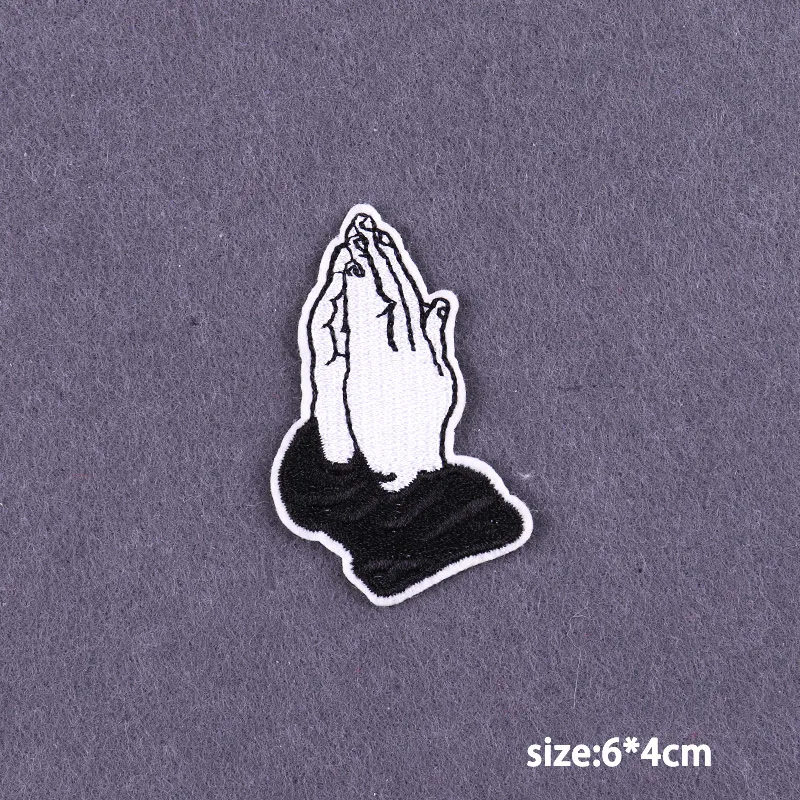Description Picture 3 of itemPunk Skull Patches For Clothes Cool Characters Patches On Clothing Hippie Fashion Iron On Patches Sewing Accessories