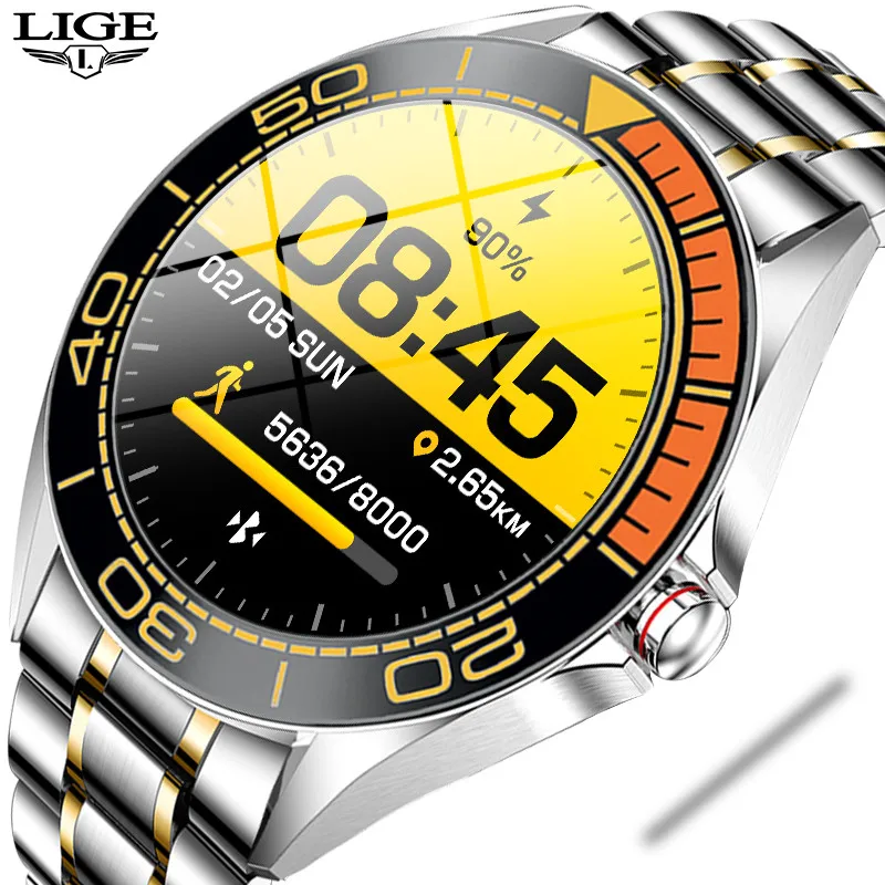 Lige Ip68 Waterproof Smart Watch Smartwatch Smart Steel Android