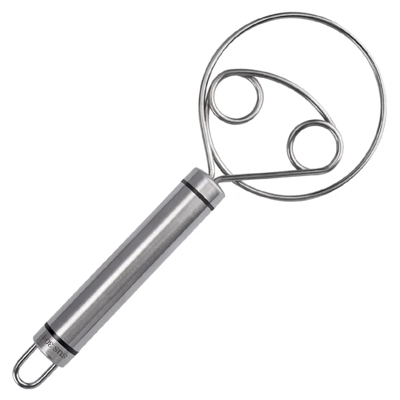 

Stainless Steel Danish Dough Whisk Bread Dough Hand Mixer Baking Stirrer Dough Whisk Baking Whisk