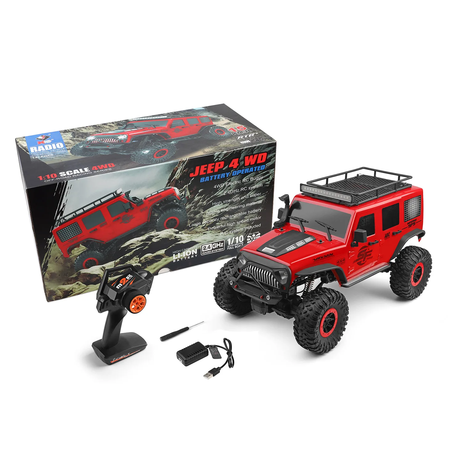 Wltoys 104311 Rc Car 2.4g 1/10 4wd Jeep 