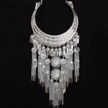 Этническое племя Мяо Серебряный женский воротник Miao Национальный шею ожерелье ювелирные изделия свадебное представление праздник подарок pusheen
