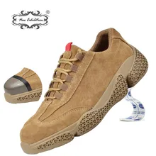 Новая выставочная Рабочая защитная обувь Уличная Повседневная мужская обувь защитные стальные носочные Кроссовки рабочие ботинки