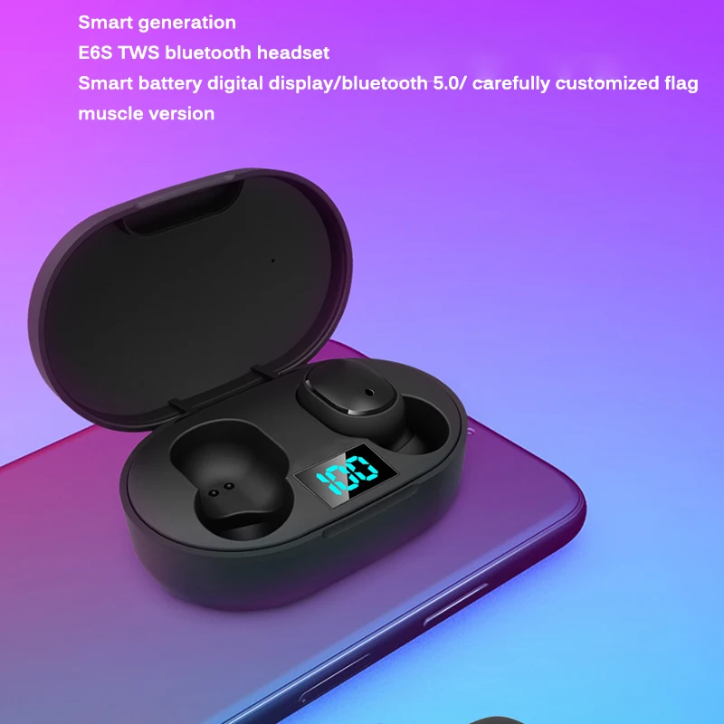 Беспроводные Bluetooth 5,0 водонепроницаемые наушники с шумоподавлением микрофон наушники для Redmi Airdots Foriphone11 светодиодный дисплей