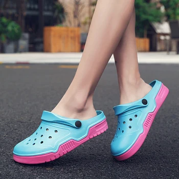 

Men Sandals 2020 New Summer Flip Flops Slippers Lovers Outdoor Beach Casual Shoes Water Shoes Crocse Masculina Men Sandals