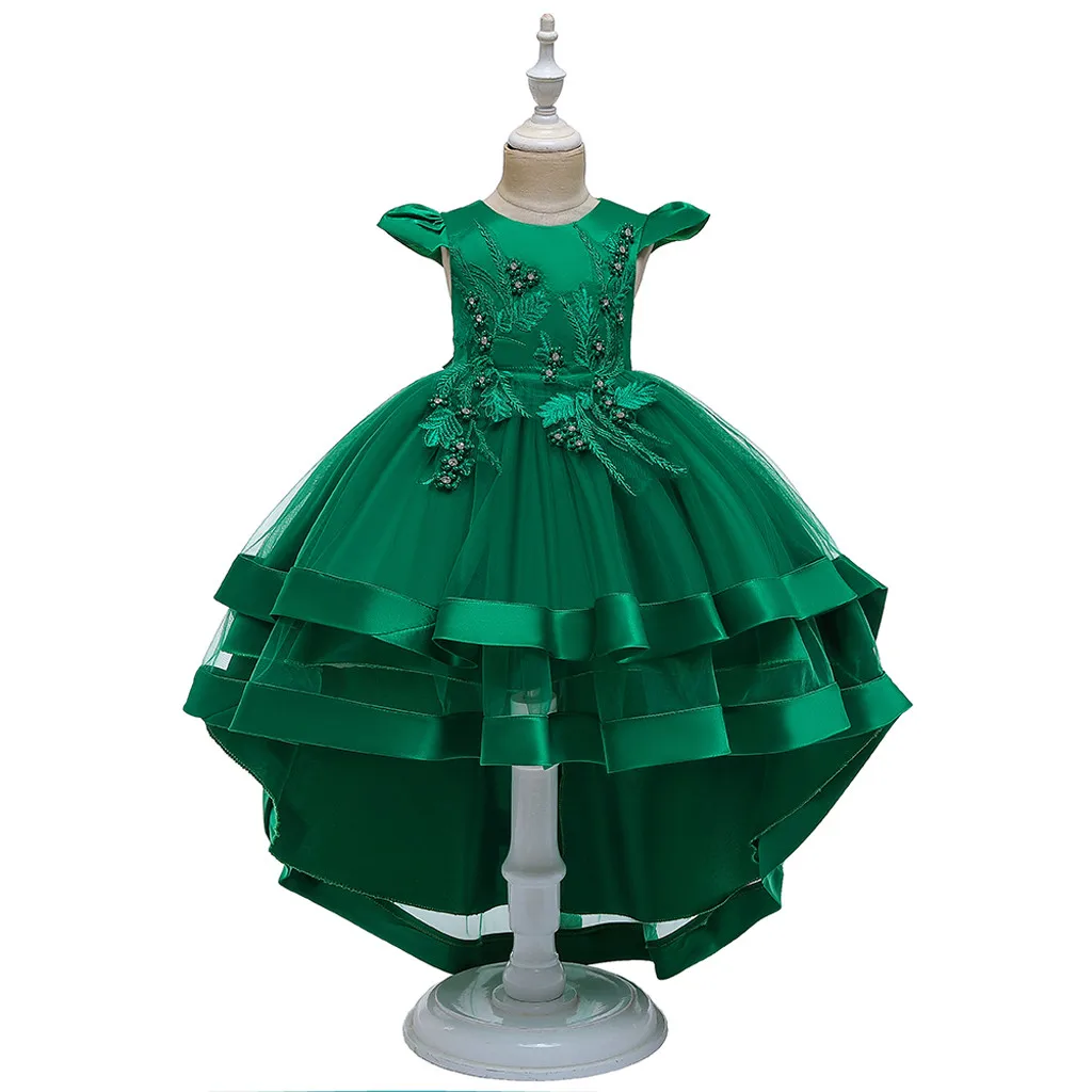 Детское платье; Топ; robe fillette 10 ans dentelle; праздничное платье для девочек на свадьбу; элегантные праздничные и свадебные платья для девочек;#5G4