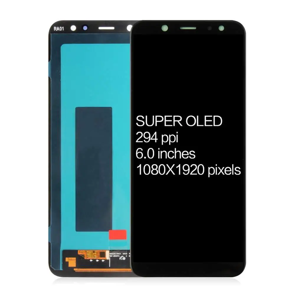 

100% Super AMOLED LCD Display For Samsung Galaxy A6 2018 A600F A600FN Touch Screen Assembly Replacement Part