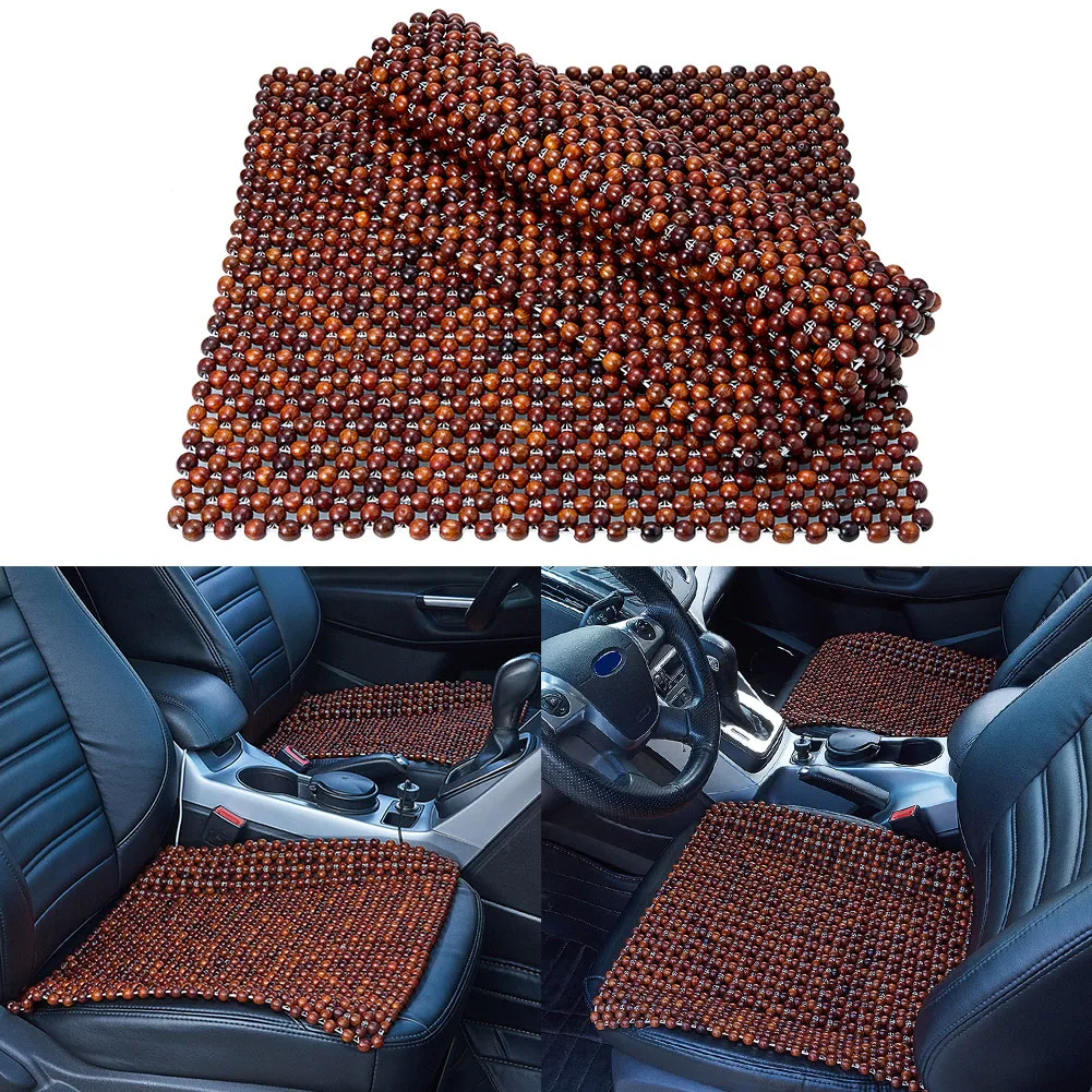 1pcs Grass Rosewood Beaded Car Seat Cover Auto Office Home Chair Beaded