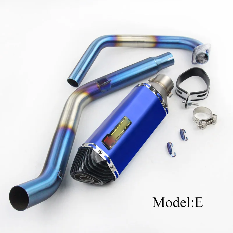 Для CB190 CB190R CBF190R мотоцикл Выхлопная Модифицированная выхлопная труба из нержавеющей стали 51 мм передняя Соединительная труба и выхлопная труба
