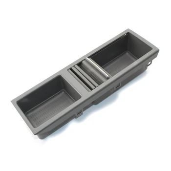 

For BMW 3-Series E46 Console Tray Car Gray Storage Insert Cover Box ABS