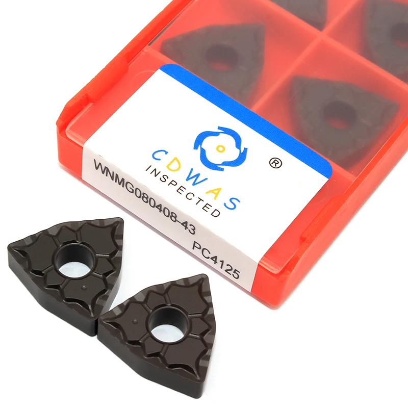 

10PCS WNMG080408 43 PC4125 High Quality Carbide Inserts External Turning Tool WNMG 080408 CNC Lathe Cutter Tools For Steel