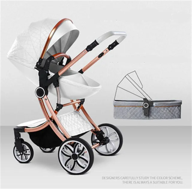 $US $88.00  Free Shipping 2020 New 2 in 1 Baby Stroller High Landscape Carriage double-sided newborn car Simila