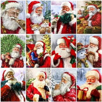 

Evershine Diamond Painting Christmas New Arrival Full Square Diamond Embroidery Santa Claus Rinestone Mosaic Cartoon Craft Kit