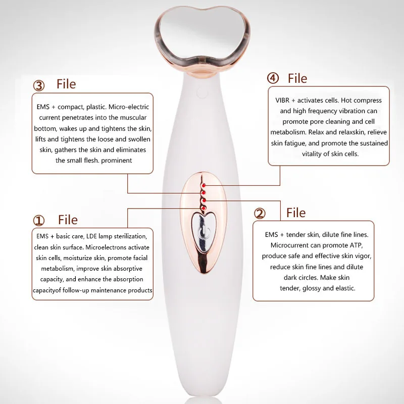 Портативный микропоток EMS Ион импорт инструмент для кожи омоложение лица анти-возрасное отбеливание лифтинг уход за лицом инструменты