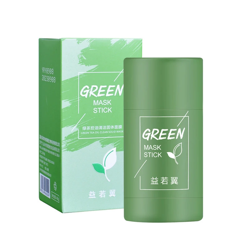 Cleansing Green Stick Masks Green Tea Purifying Clay Stick Mask Oil Control Anti-acne Eggplant Whitening Skin Care Cosmetics