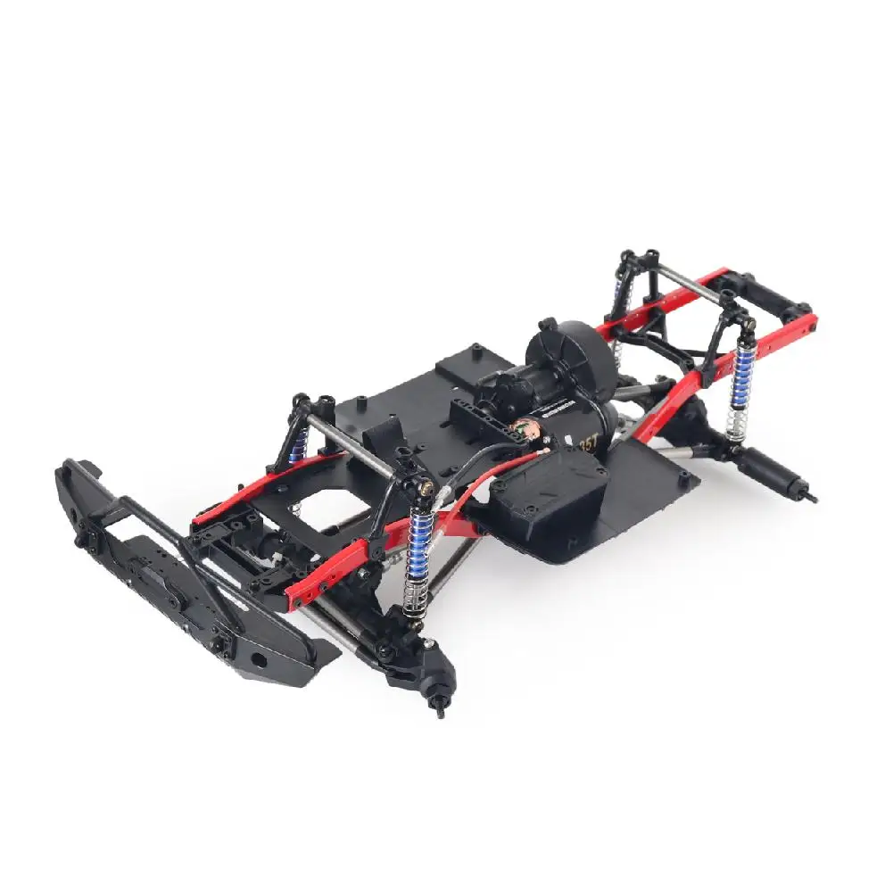 

RCtown RC Car 275mm Wheelbase Assembled Frame Chassis with Wheels for 1/10 RC Crawler Car SCX10 D90 TF2 MST