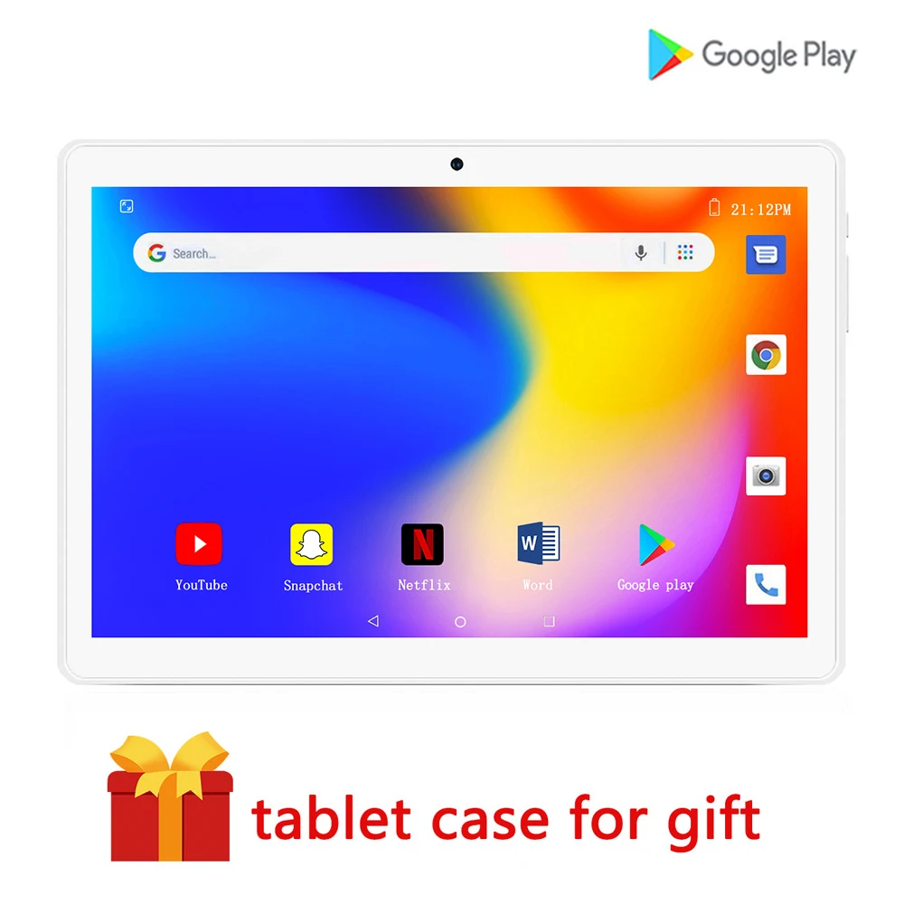 Планшеты 10 дюймов android 9 0 четырехъядерный процессор 2 Гб ОЗУ и 32 ПЗУ разрешение