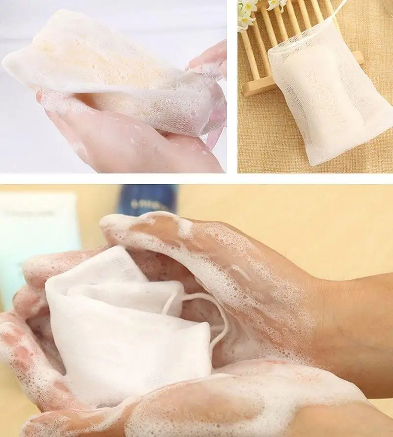 10 шт. отшелушивающие мешочки для мыла из пены|bath foam|bubble bathtool tool |