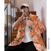 brand shirt men's couple's Hawaiian Flower short sleeve coat fashion Korean summer quarter sleeve harajuku shirts for men 2022 ► Photo 3/6