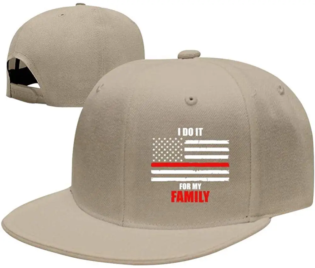 Я это для моей семьи пожарный поддержка шапки унисекс Мода Регулируемый взрослых Snapback шапки