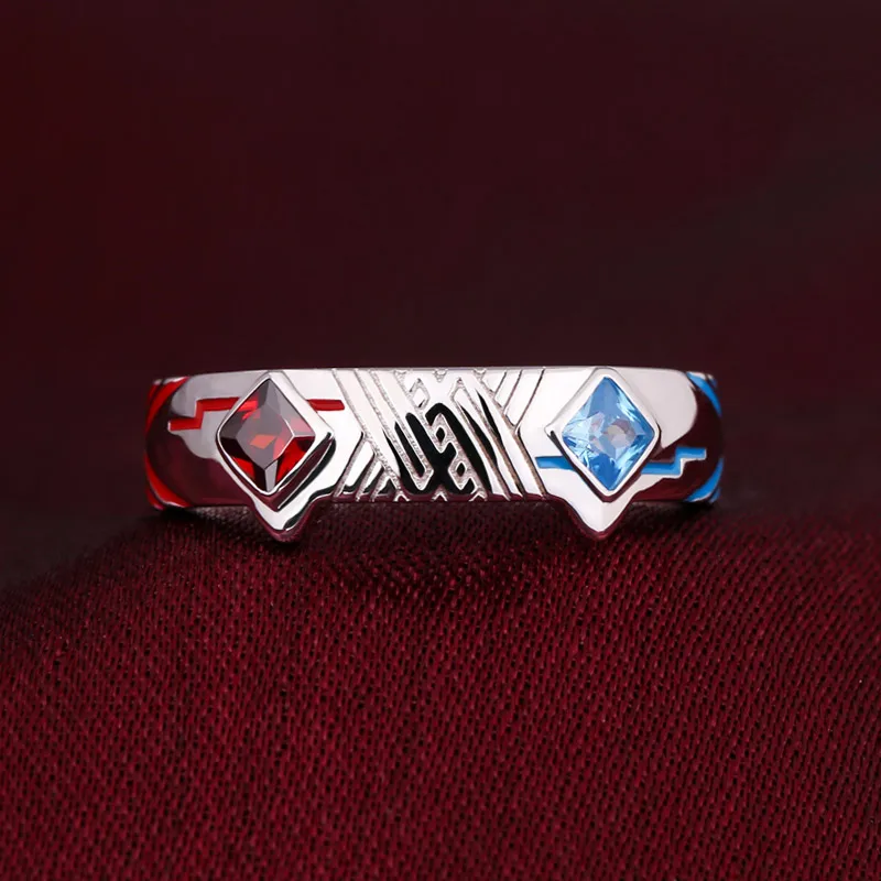 Аниме DARLING In The FRANXX ZERO TWO Ring 925 серебряные ювелирные изделия 02 реквизит для косплея аксессуары регулируемое кольцо женский подарок