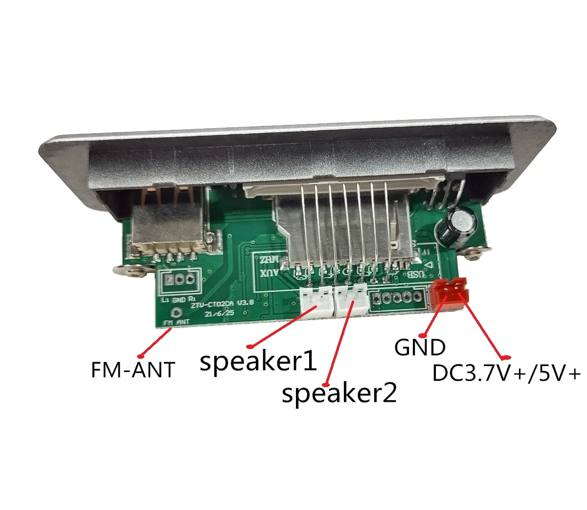 New Product Promotion 5v2 * 3W Decoding Board Lossless Music Decoder Nixie Tube Display MP3 Player Modified Speaker Kit mp3 player for youtube